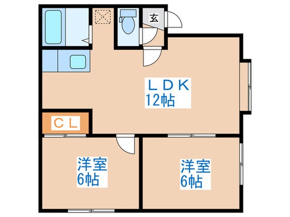 グレ－スハイム本町の物件間取画像